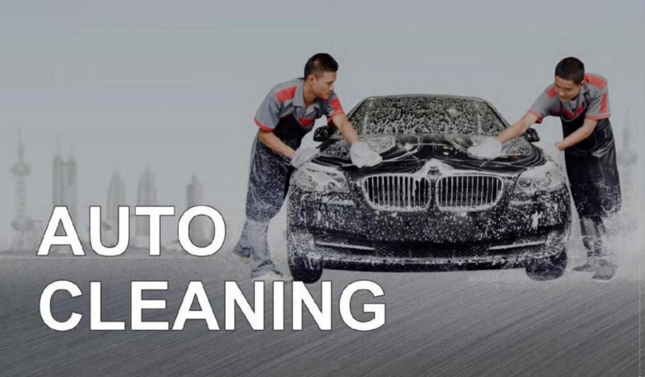 Auto cleaning with microfiber towels